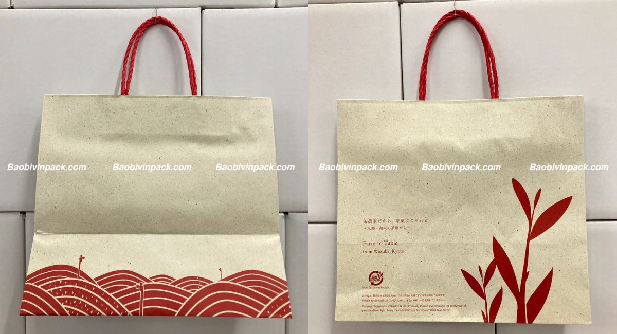 Mẫu túi giấy đựng trà sữa