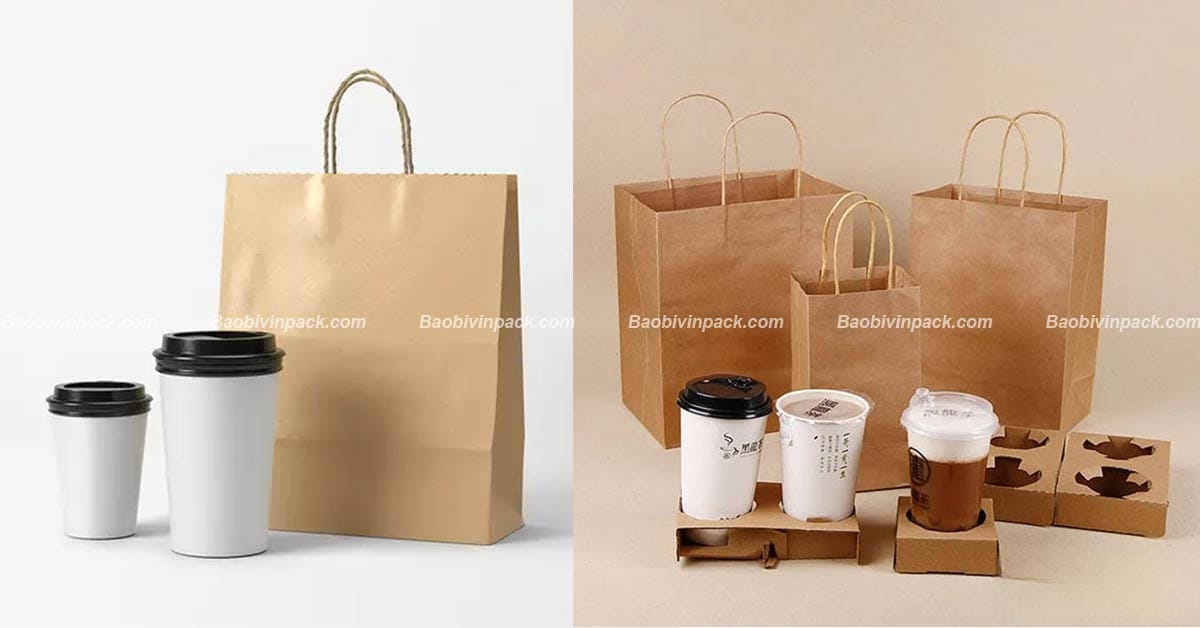Túi giấy đựng trà sữa Vinpack