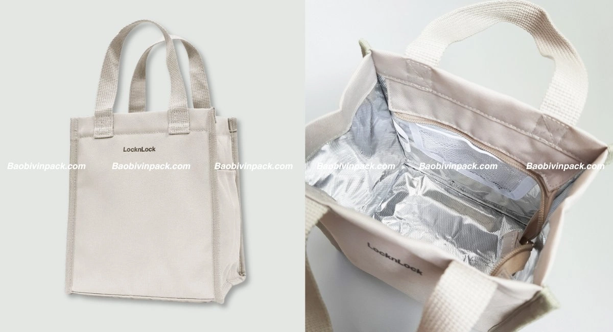 Túi giữ nhiệt đựng hộp cơm thiết kế theo yêu cầu