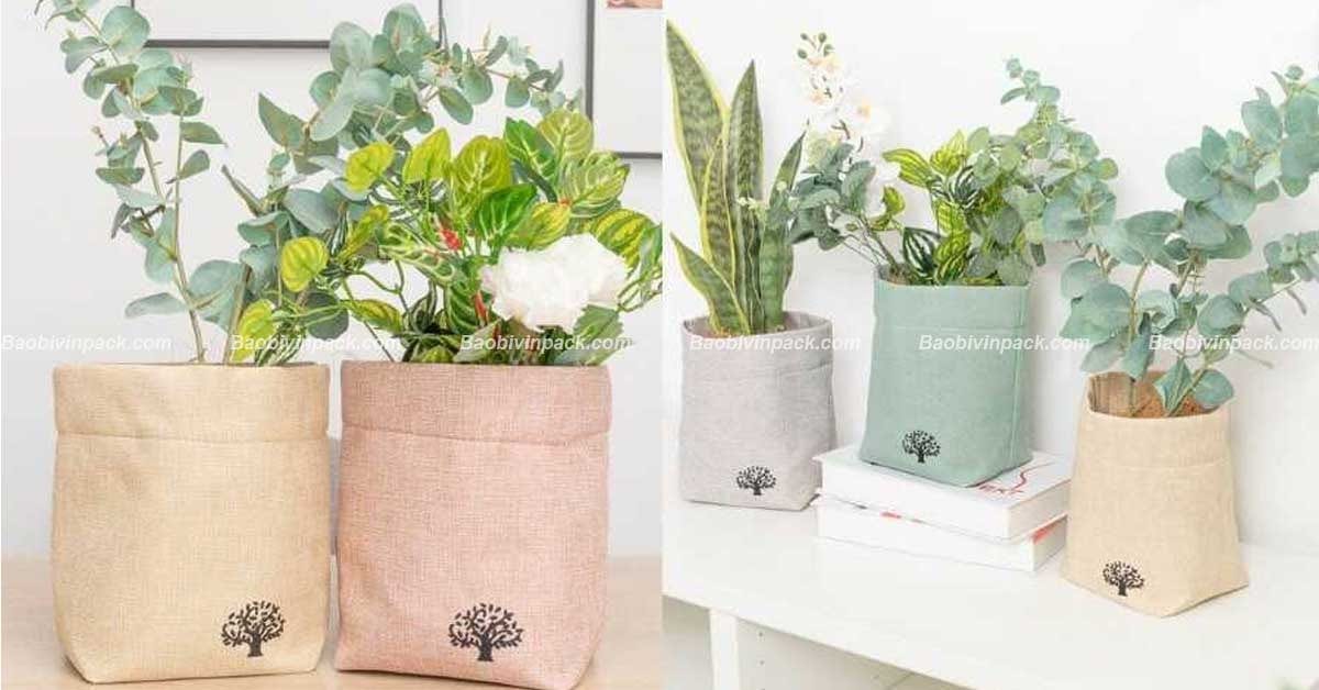 Túi vải bọc chậu cây - 3