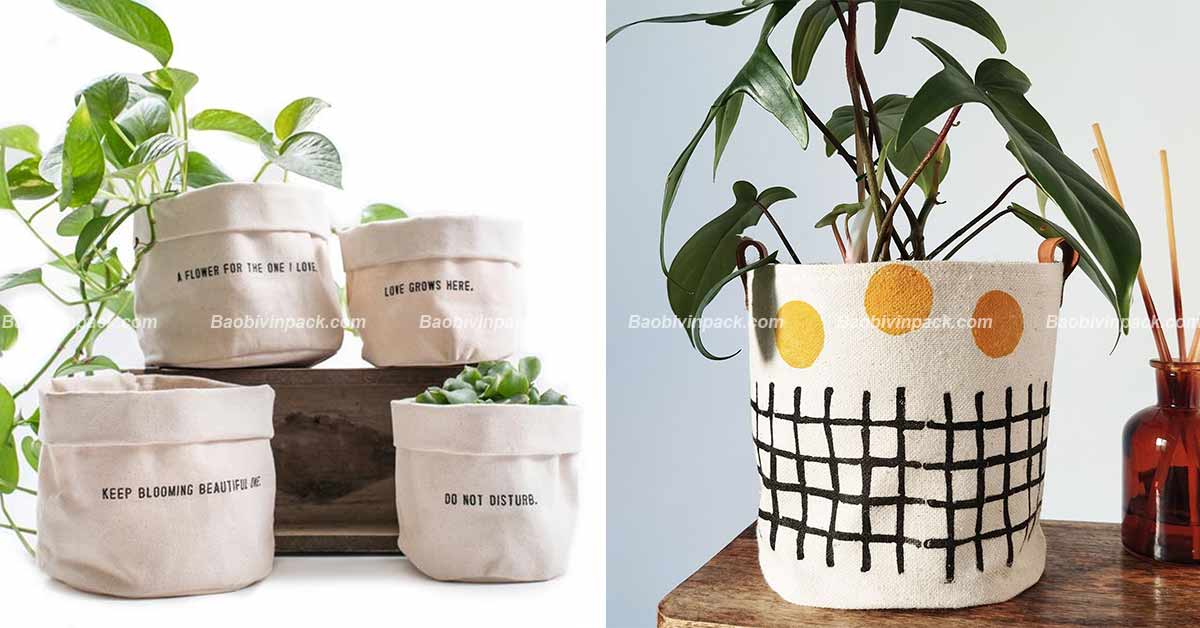 Túi vải bọc chậu cây Vinpack