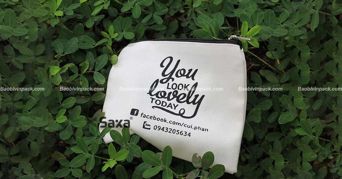 Túi vải đựng đồ trang điểm - 2
