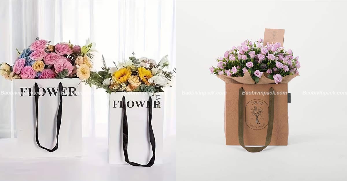 Túi giấy đựng hoa Vinpack