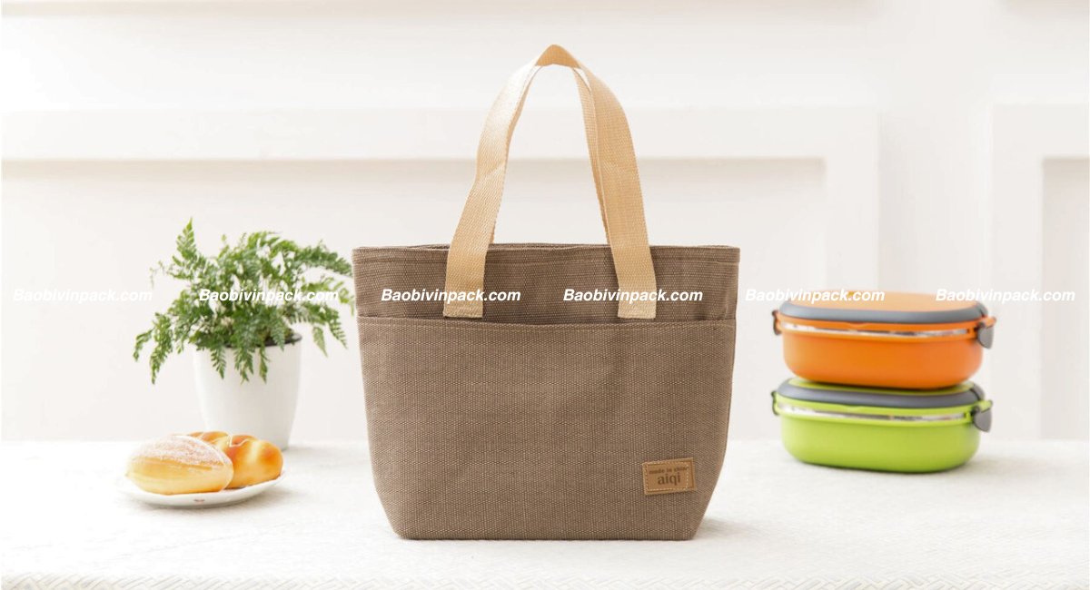 Túi vải canvas giữ nhiệt 