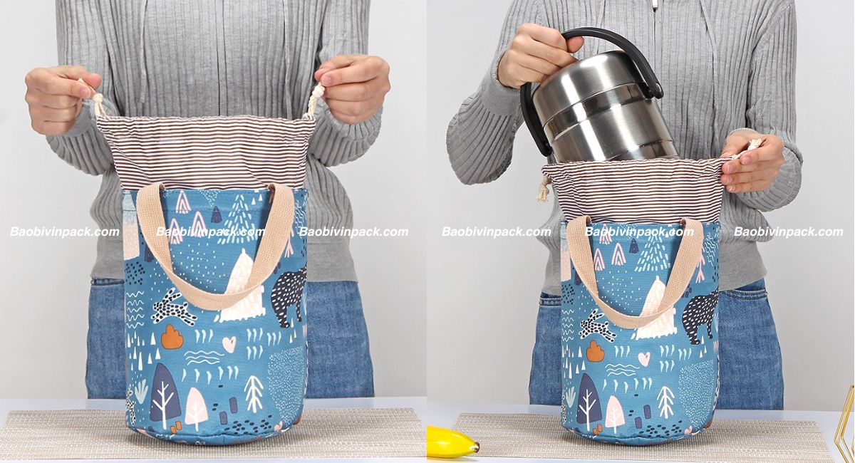Túi vải canvas giữ nhiệt