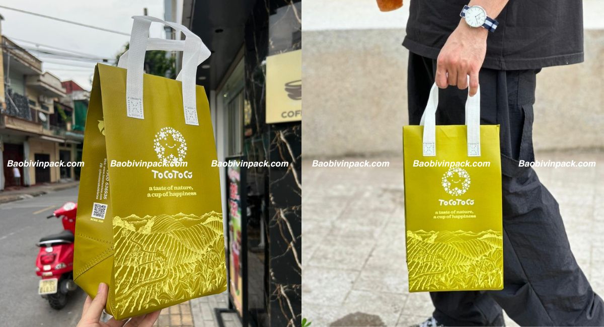 Mẫu túi vải không dệt giữ nhiệt