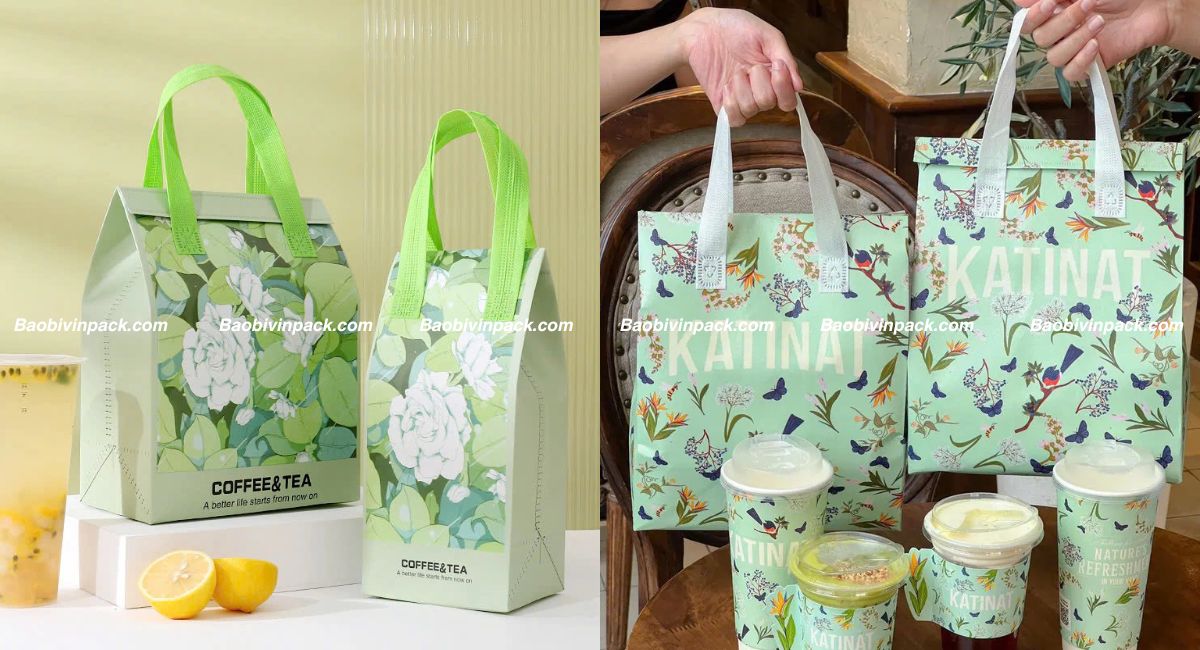 Kích thước túi vải không dệt giữ nhiệt