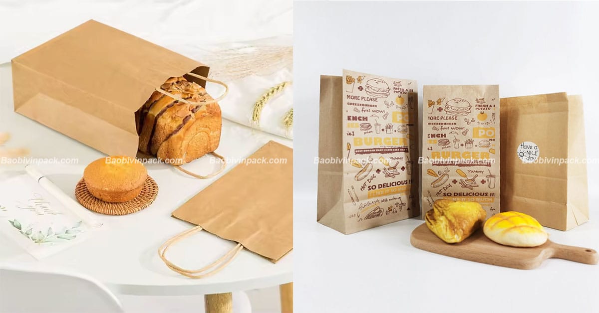 Túi giấy kraft đựng thực phẩm Vinpack