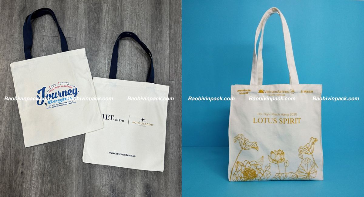 Túi vải canvas dạng suông