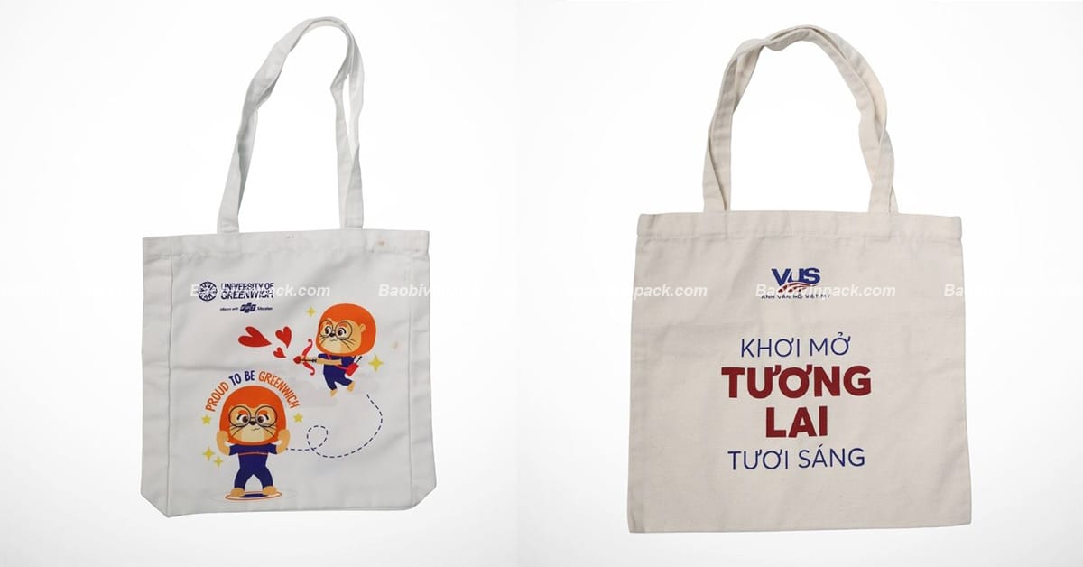 Túi vải canvas đi học Vinpack