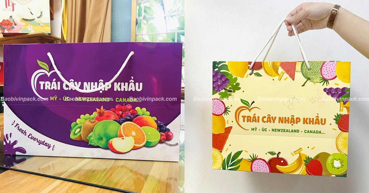 In túi giấy đựng trái cây giá rẻ Vinpack