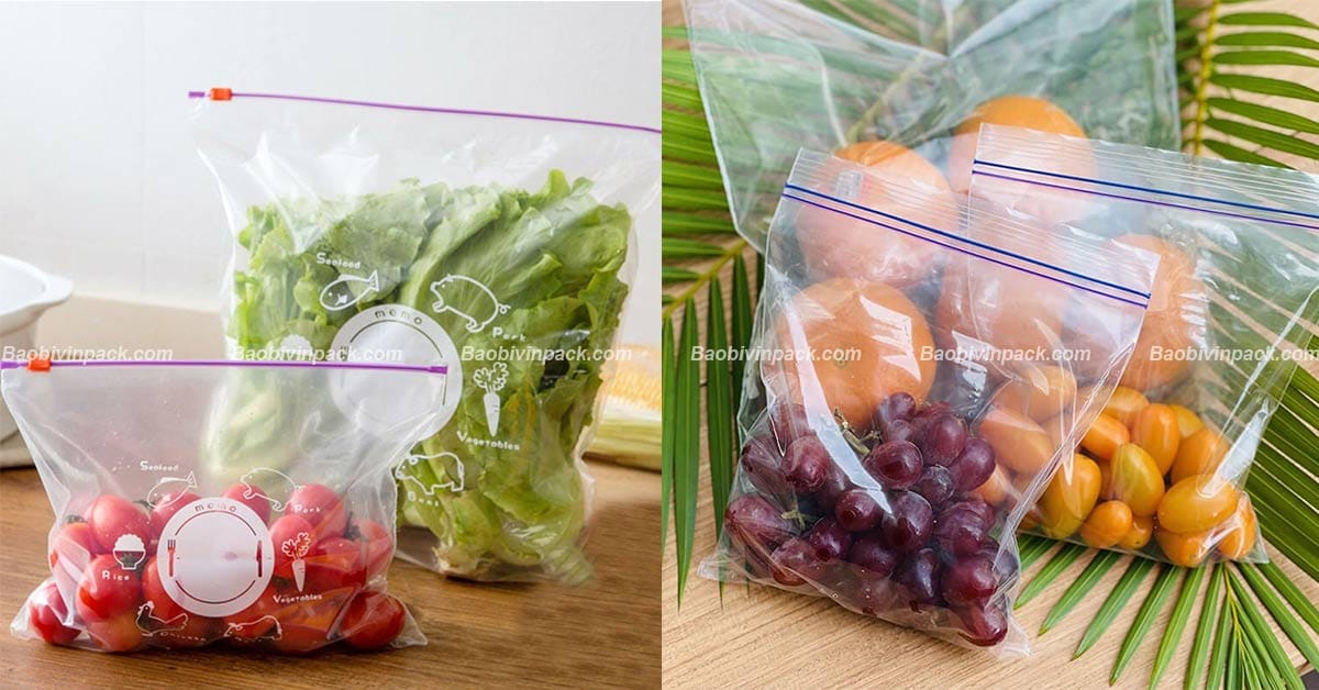 Túi zip khóa kéo đựng thực phẩm Vinpack