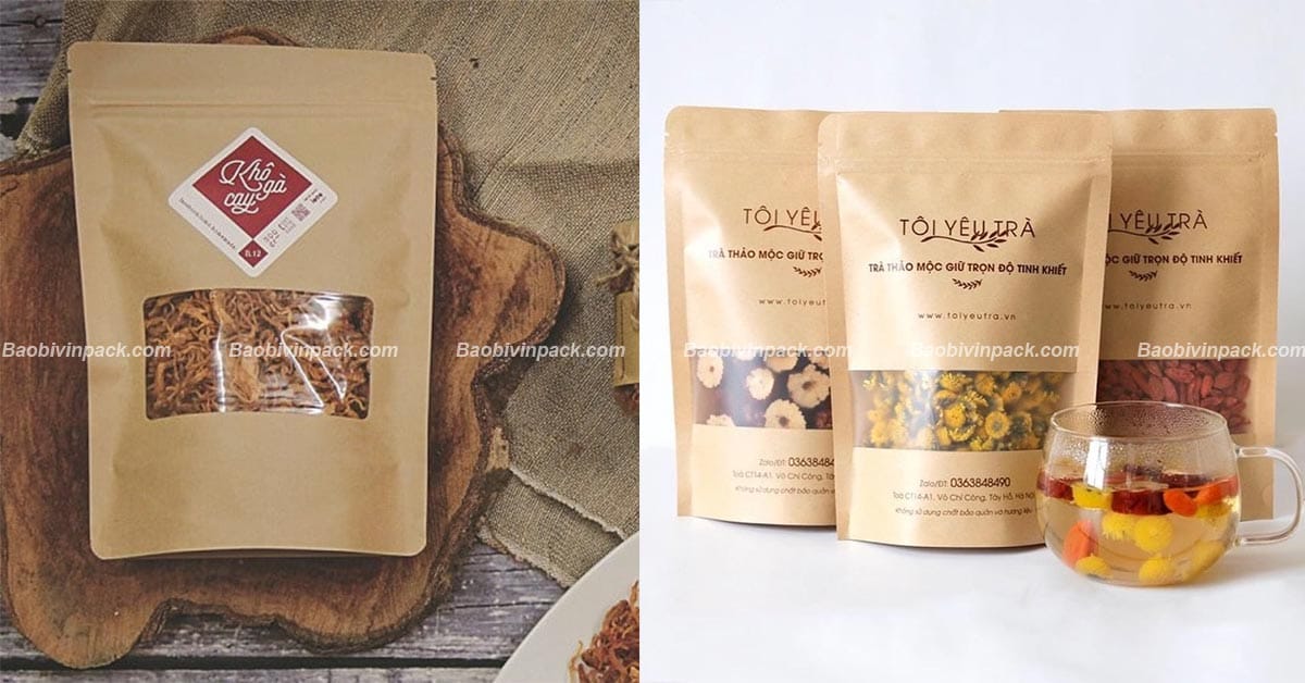 Túi zip giấy đựng thực phẩm Vinpack