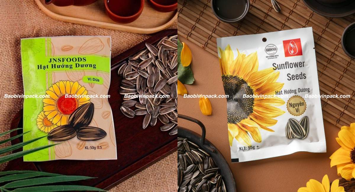 Bao bì đựng hạt hướng dương