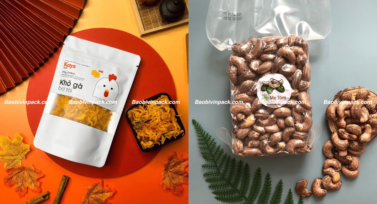 Bao bì thực phẩm túi zip hút chân không