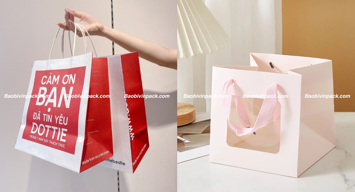 Các loại chất liệu của túi giấy