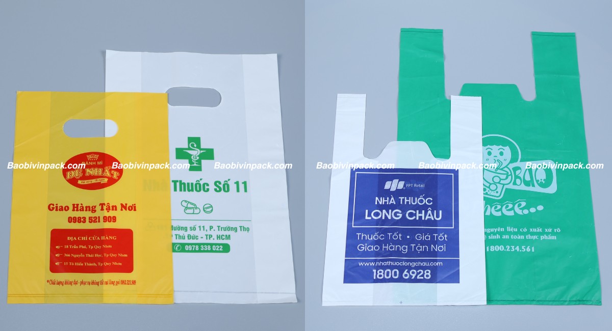 Chất liệu túi nilon làm từ hạt nhựa PE và HD