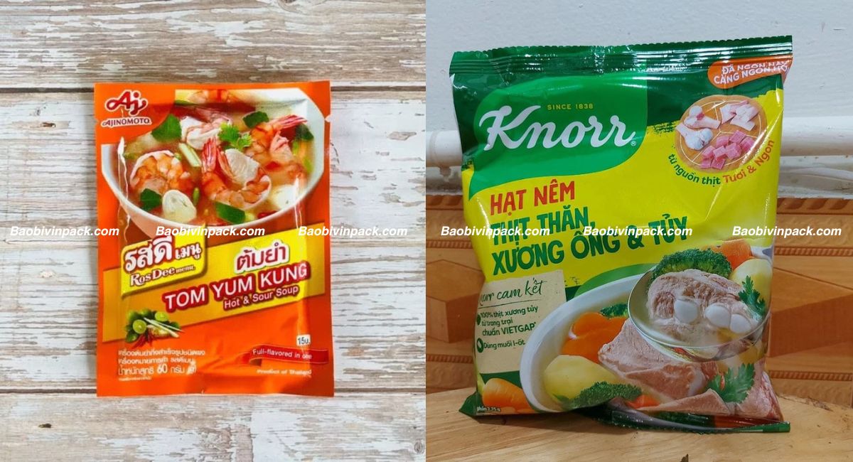 Công dụng bao bì đựng gia vị