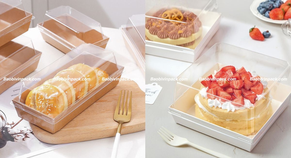 Khay giấy đựng bánh