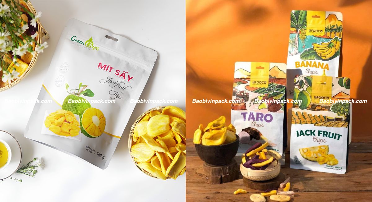 Kiểu dáng bao bì trái cây sấy