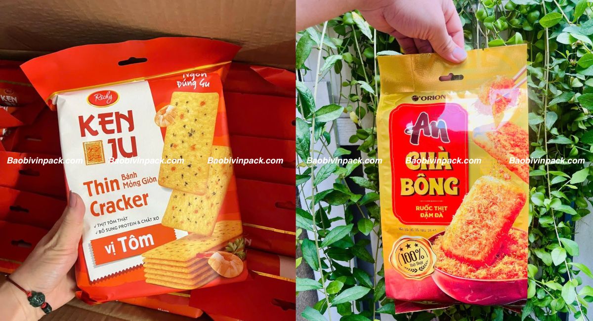 Mẫu bao bì bánh gạo