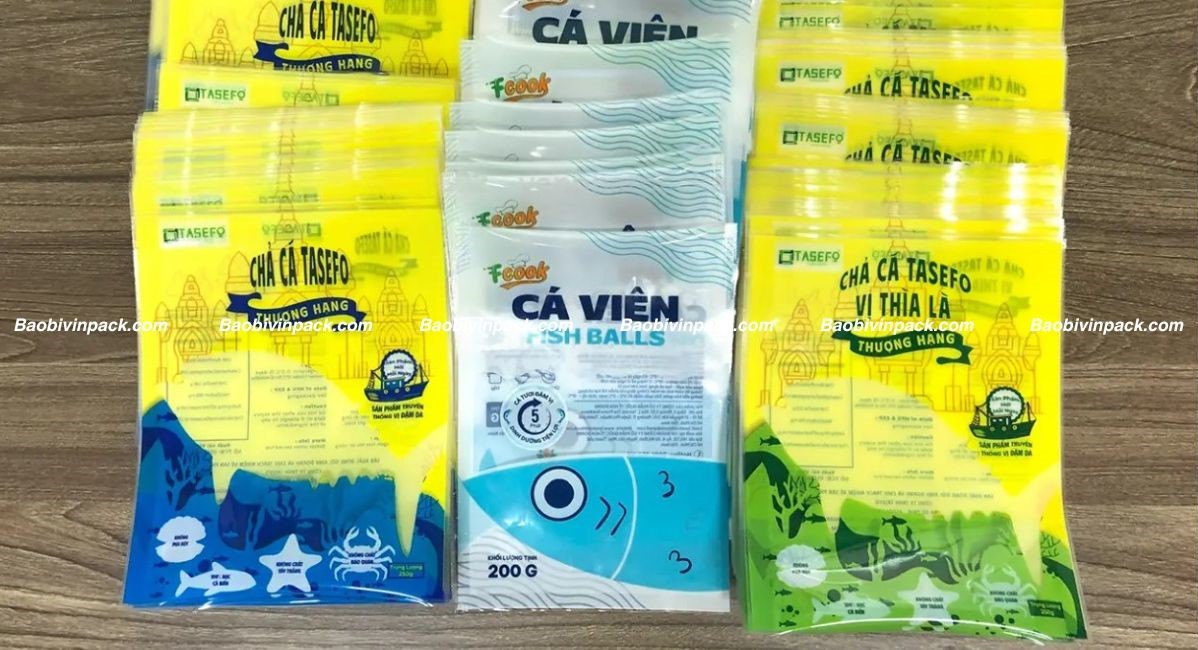 Mẫu bao bì chả đông lạnh