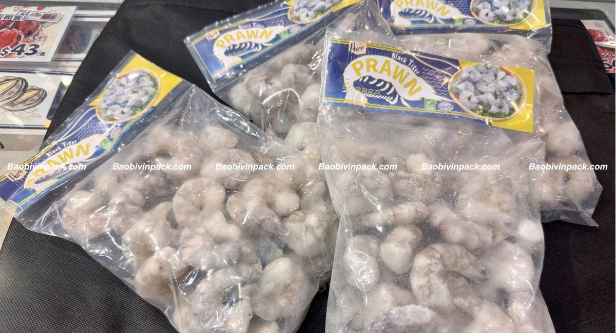Mẫu bao bì tôm đông lạnh