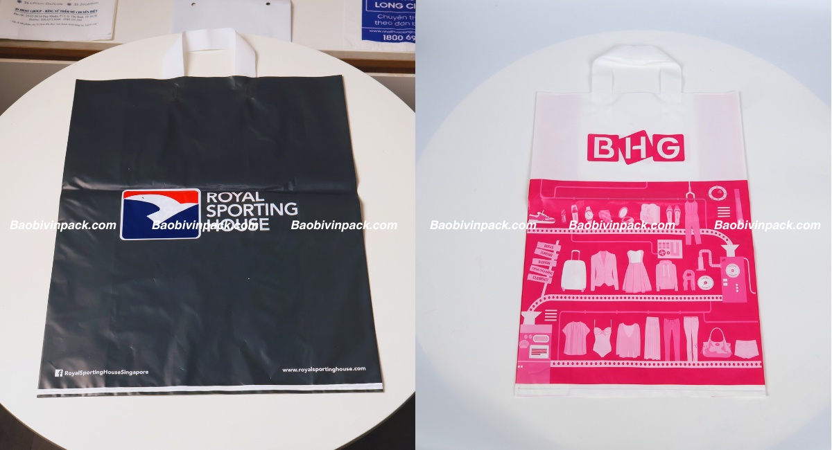 Mẫu túi ép quai tự hủy cửa hàng thời trang
