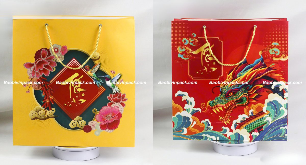 Mẫu túi giấy quà tặng Tết
