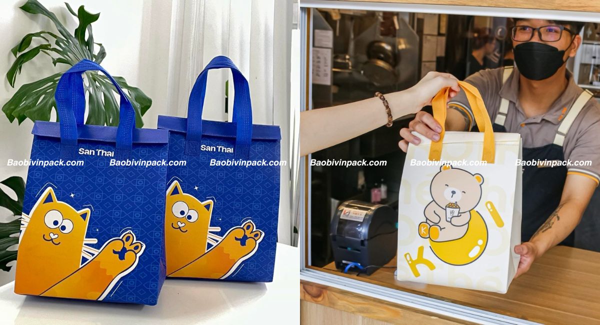 Mẫu túi giữ nhiệt đựng trà sữa