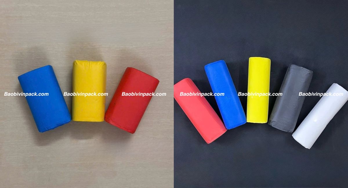 Mẫu túi rác cuộn màu tự hủy