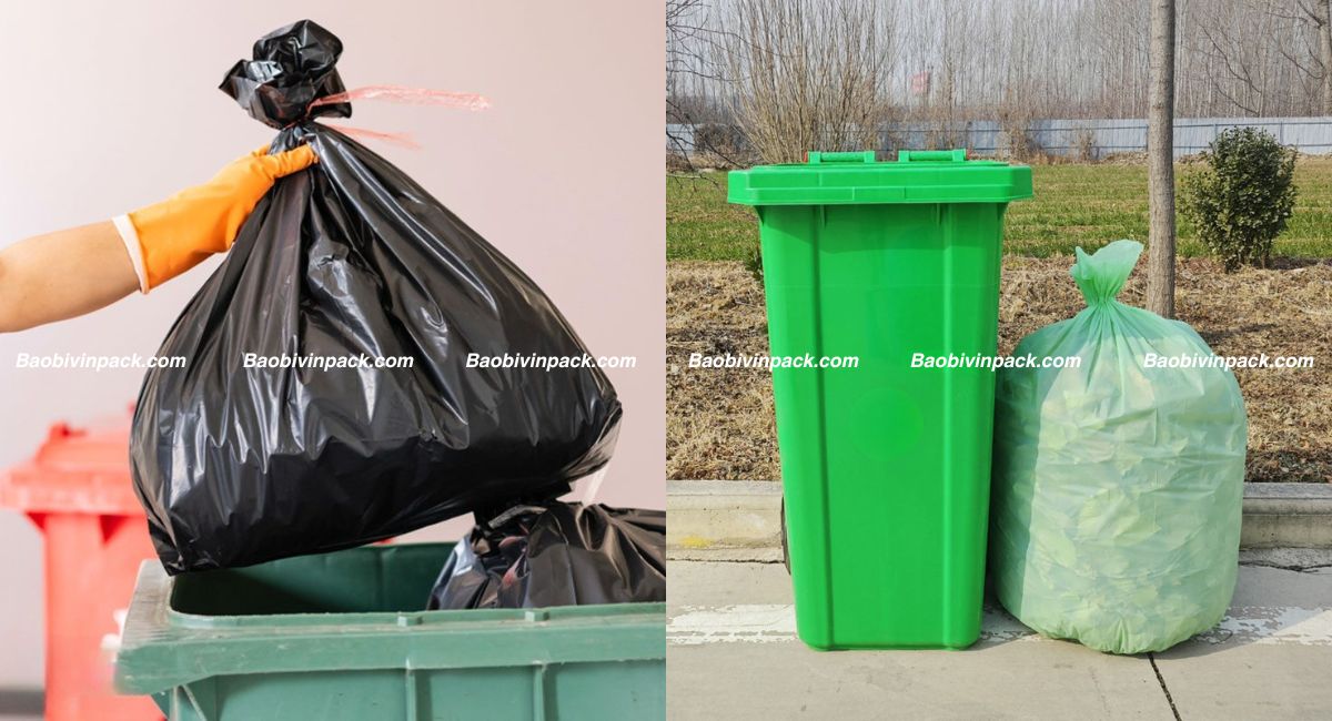 Mẫu túi rác tự hủy công nghiệp