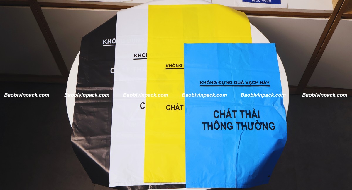 Mẫu túi rác tự hủy y tế