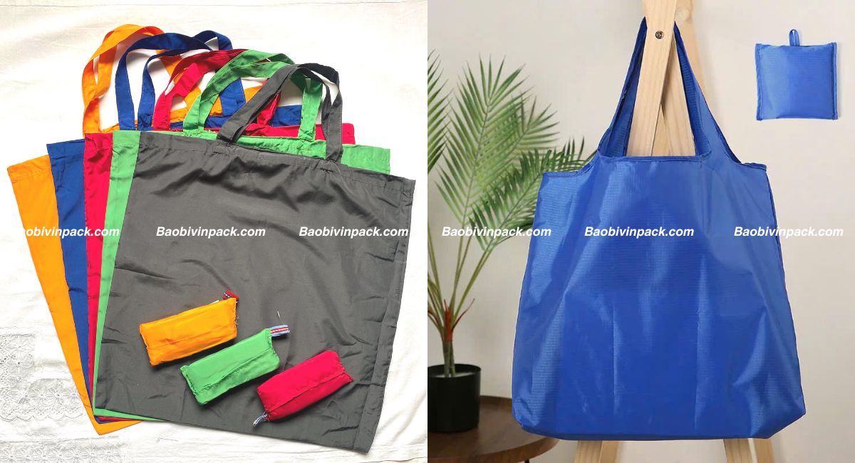 Mẫu túi vải dù gấp gọn