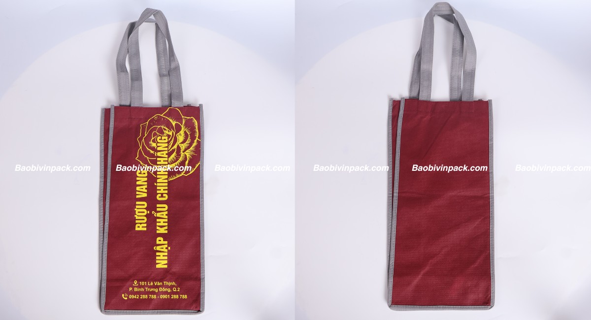 Mẫu túi vải đựng rượu