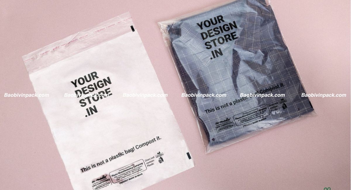 Túi cắt seal đựng quần áo tự hủy