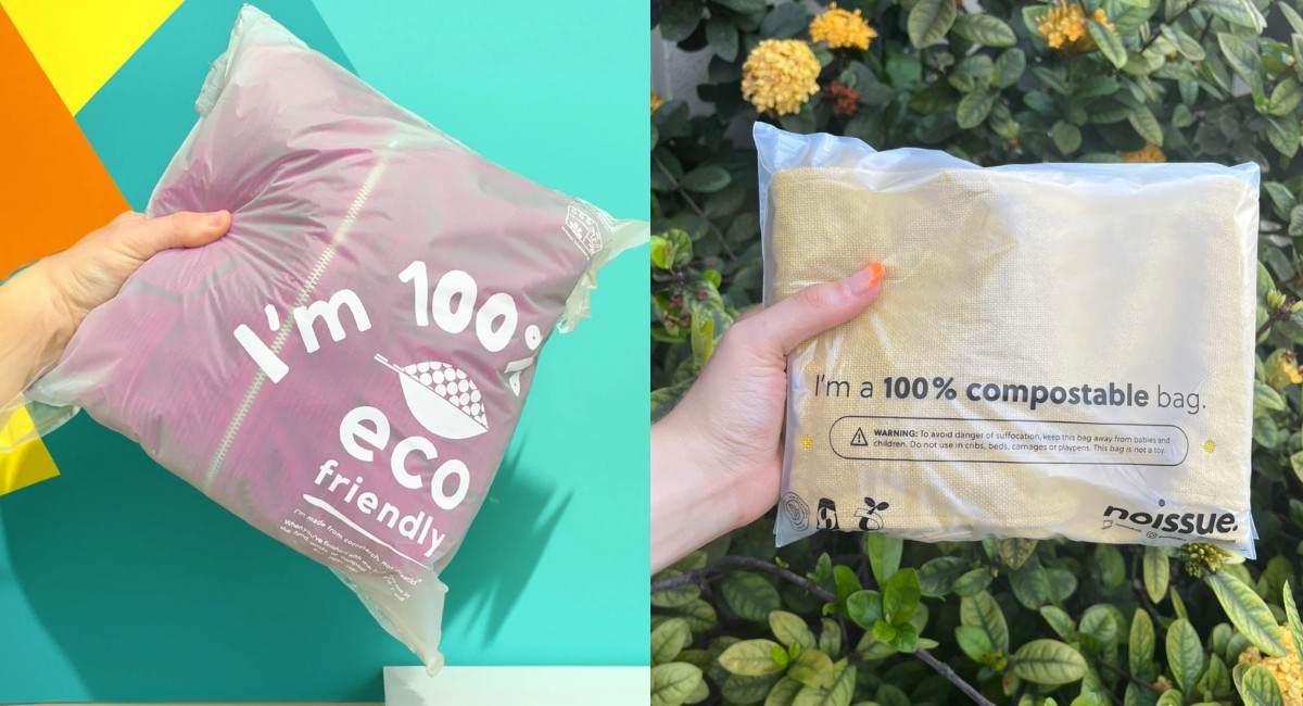 Túi dán miệng đựng quần áo tự hủy