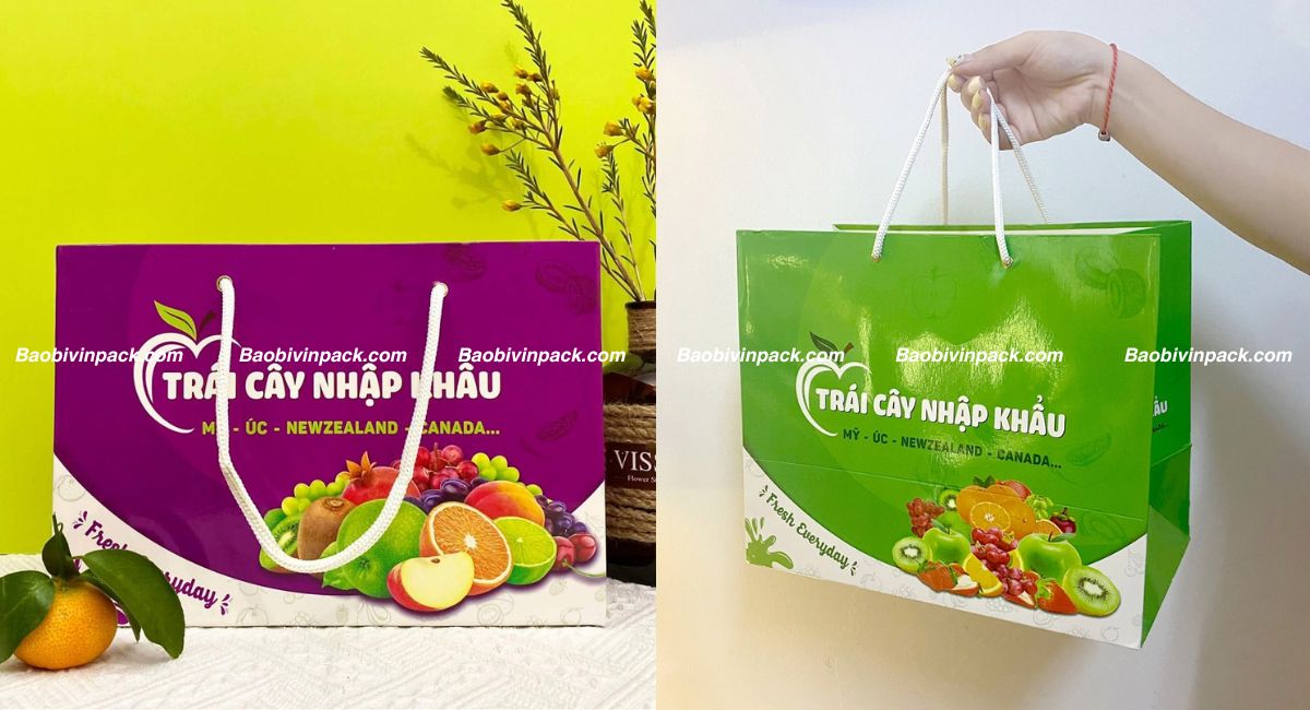 Túi giấy đựng hoa quả