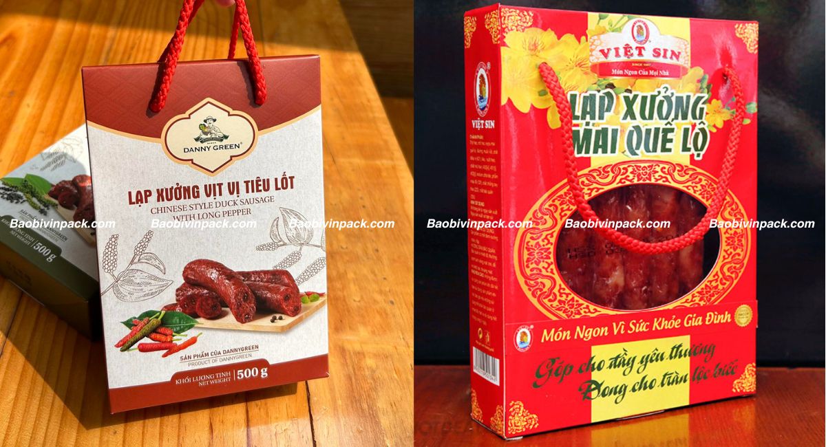 Túi giấy đựng lạp xưởng