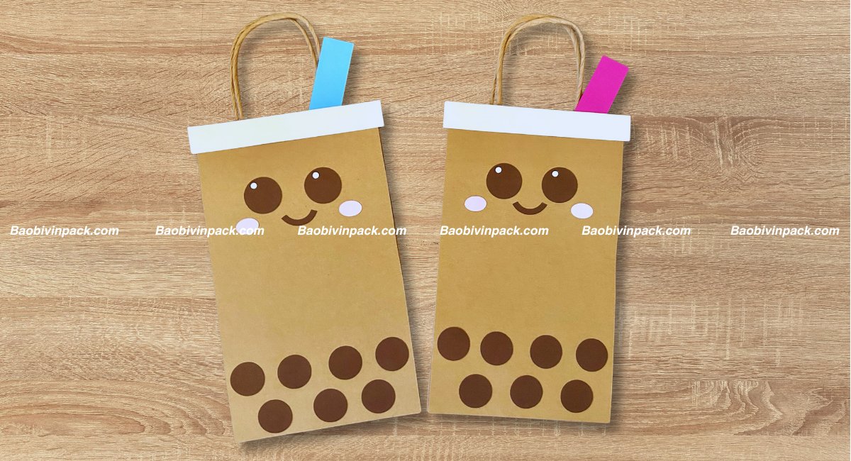 Túi giấy đựng trà sữa