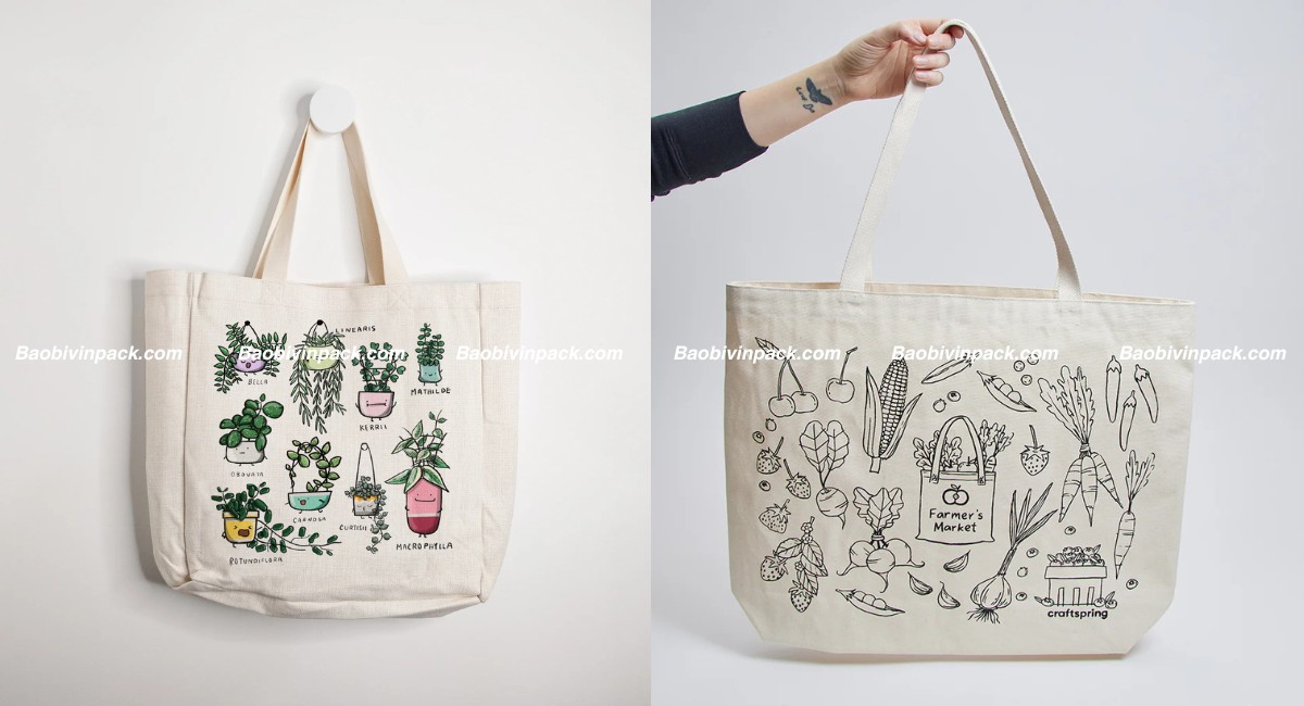 Túi vải shopping vải canvas