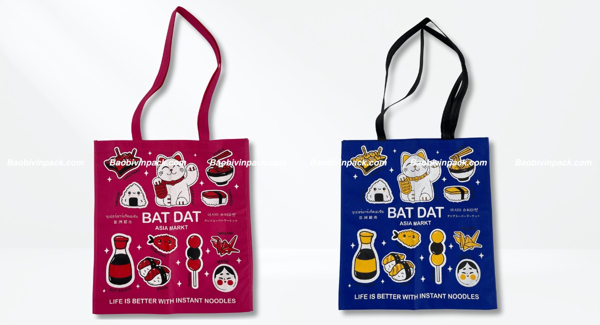 Túi vải shopping vải không dệt