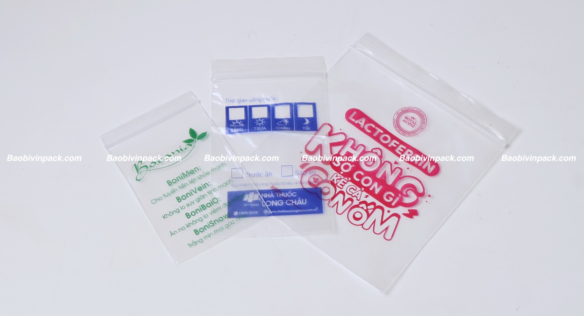Túi zipper đựng thuốc tự hủy