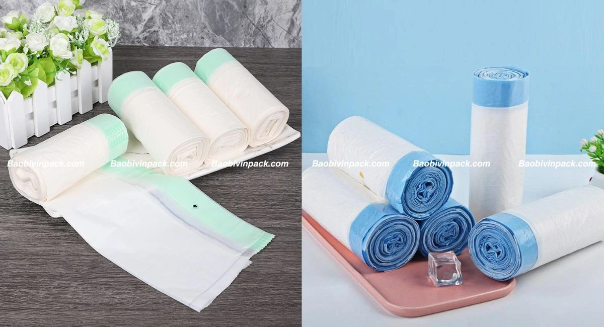 Chất liệu túi rác tự hủy có dây rút