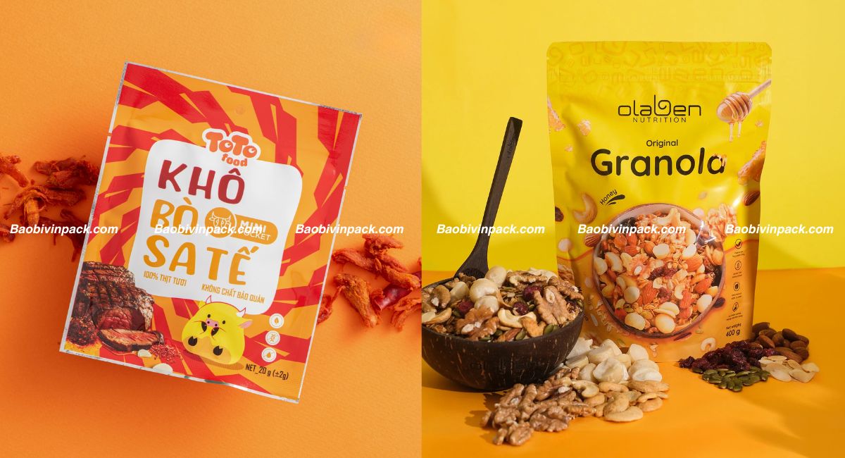 mẫu bao bì đồ khô