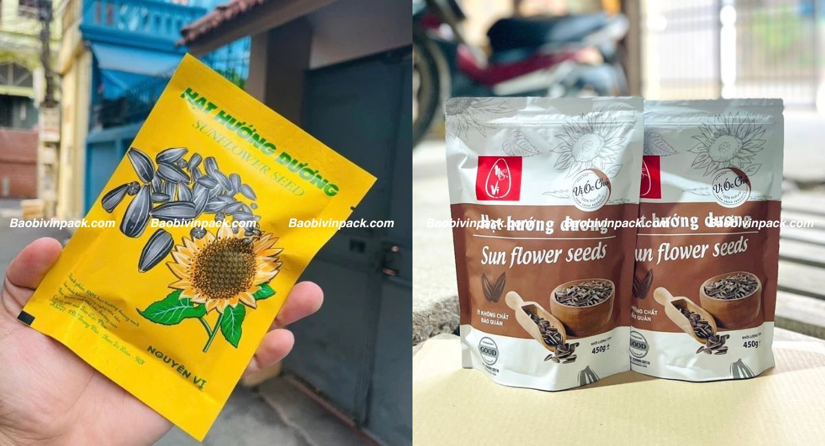 mẫu bao bì hạt hướng dương