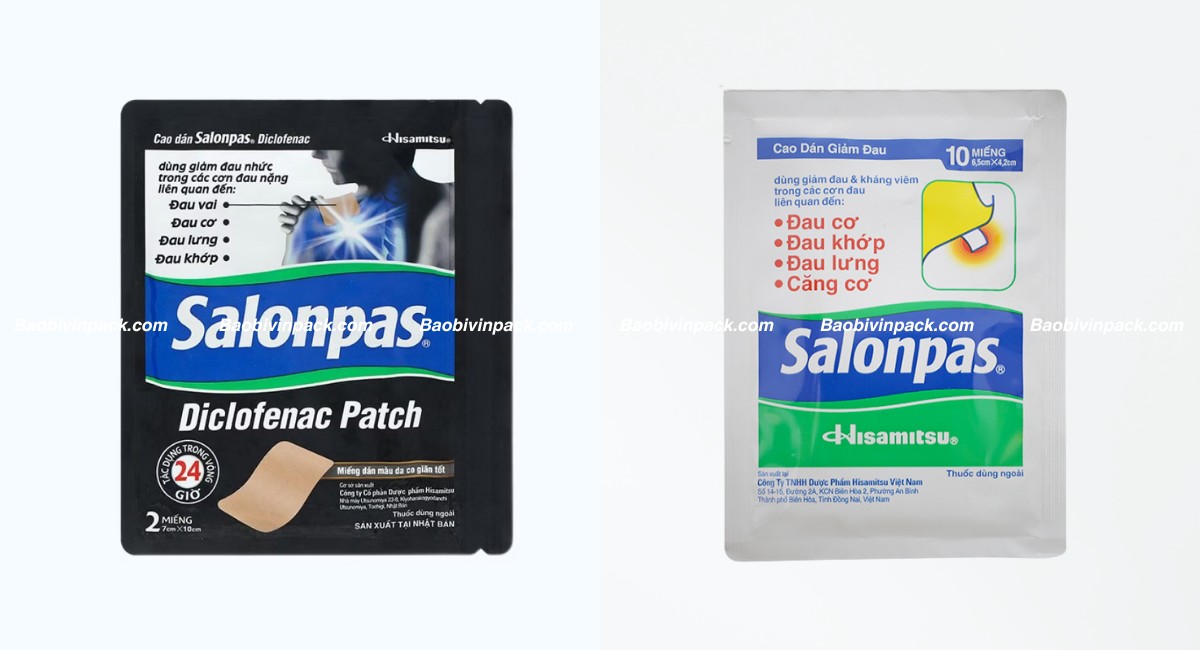 mẫu bao bì salonpas
