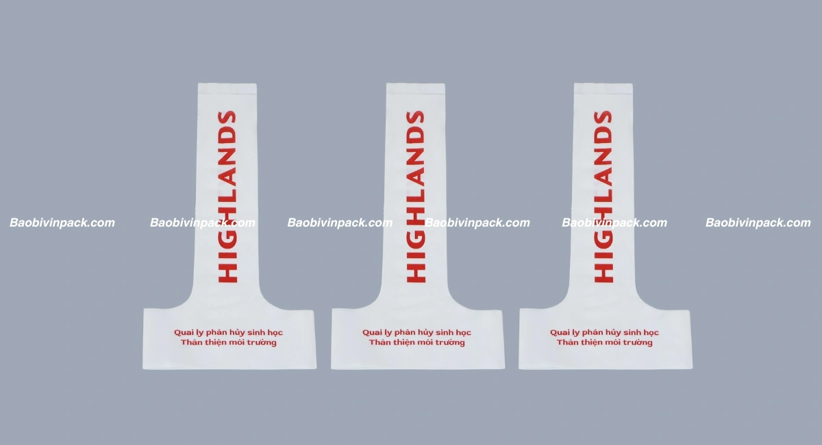 Mẫu túi chữ T tự hủy in logo