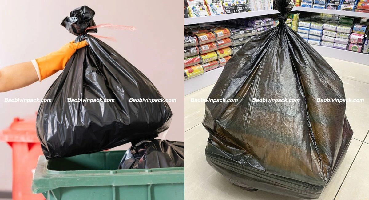 Mẫu túi rác đen tự hủy công nghiệp