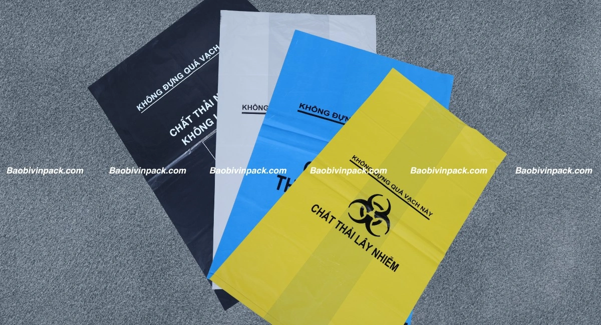 Mẫu túi rác tự hủy y tế